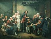 Jean Baptiste Greuze l accordee de village oil painting